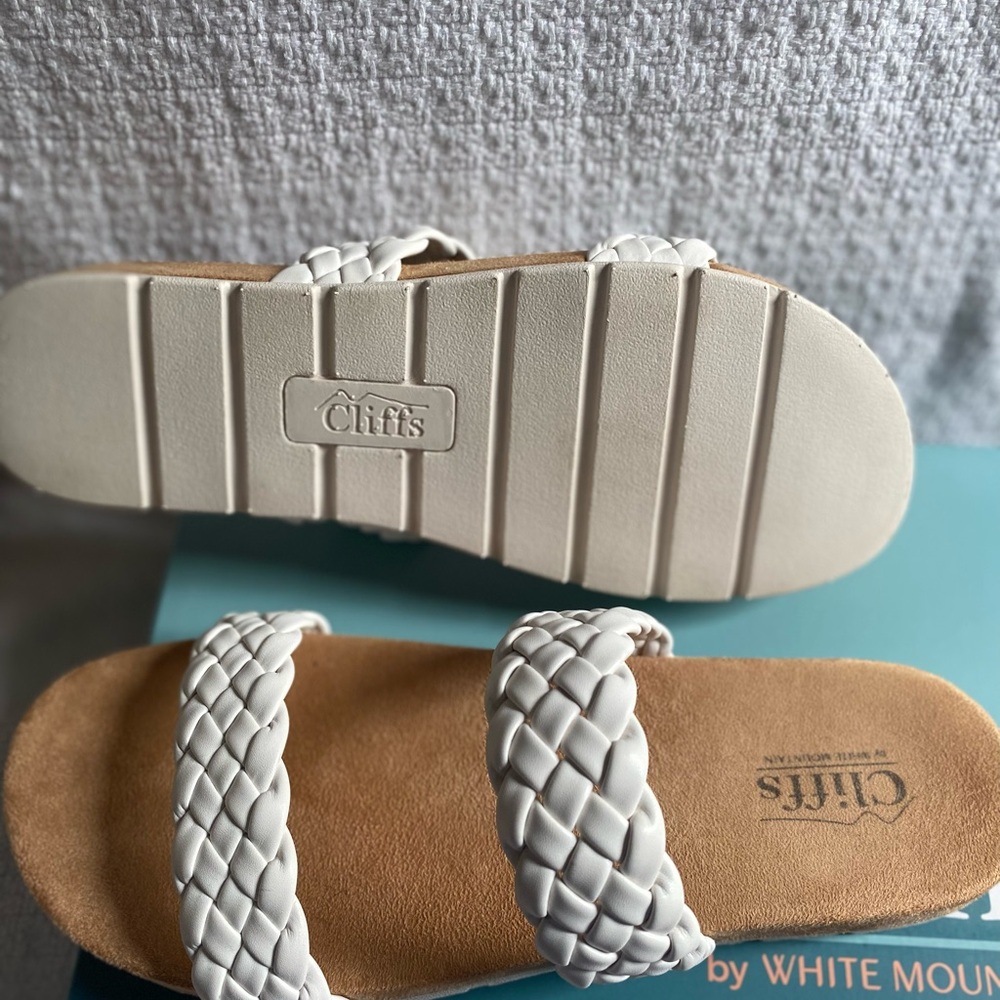 Cliffs White Braided Sandals - image 4